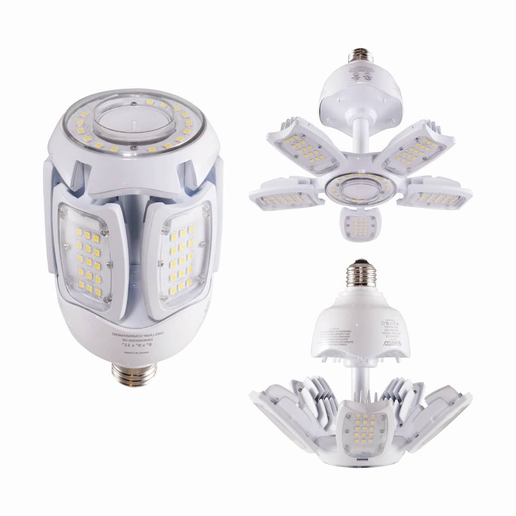 30 Watt LED HID Replacement 2700K Medium Base Adjustable Beam Angle 100-277 Volts - Clear