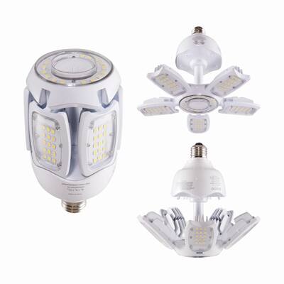30 Watt LED HID Replacement 5000K Medium Base Adjustable Beam Angle 100-277 Volts - Clear