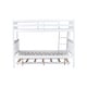 preview thumbnail 27 of 55, Detachable Rubber Wood Twin Over Full Bunk Bed with Trundle,Convertible Ladder and Guardrail,Kids and Baby