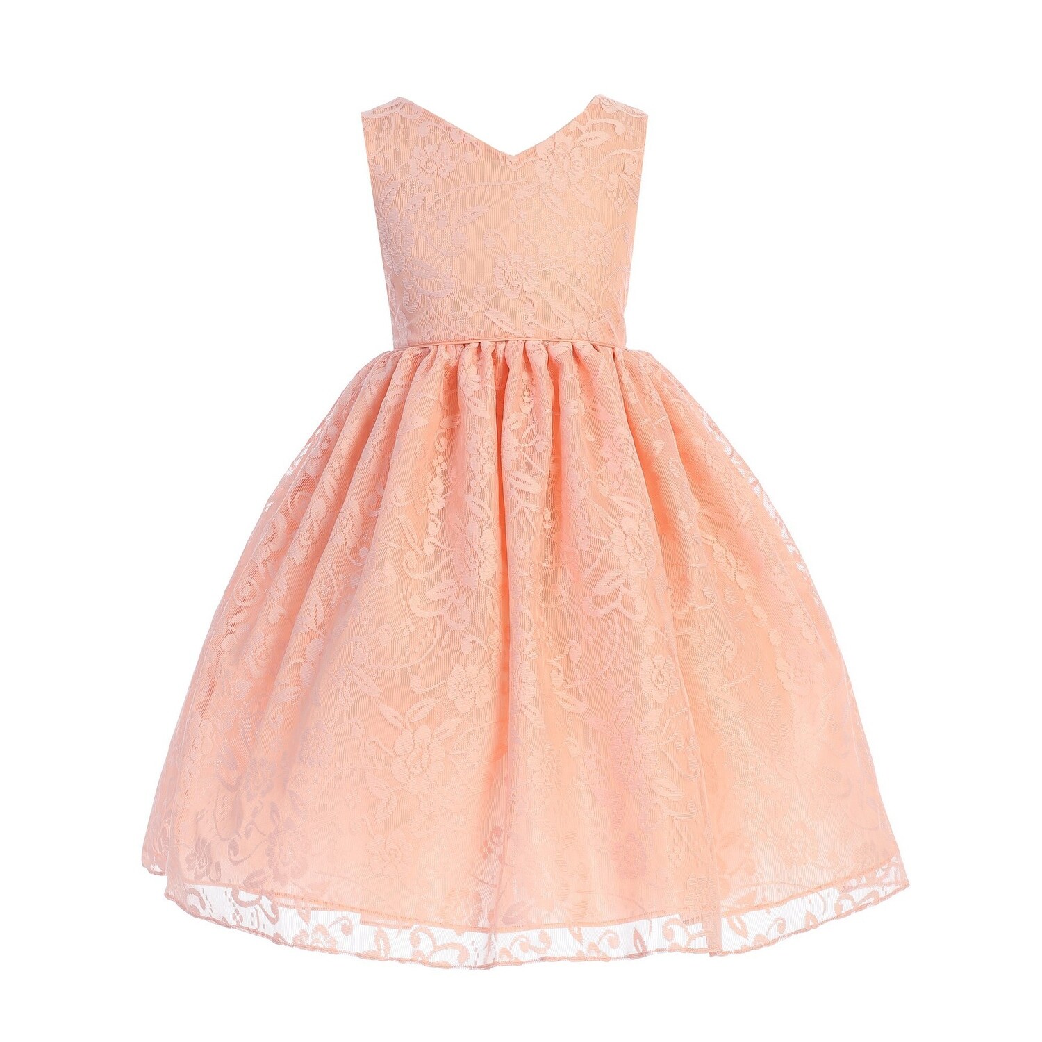 peach dress kids