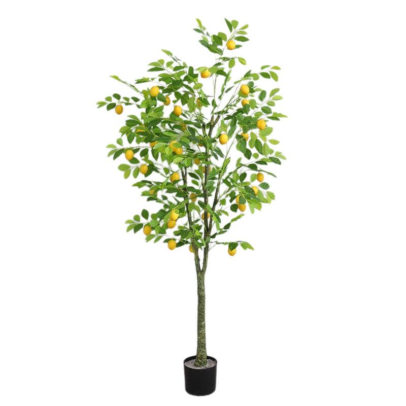 Artificial Lemon Tree With Realistic Trunks And Leaves