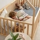 preview thumbnail 15 of 19, Kids House Gated Floor Bed Twin Size for 5+ by Comfy Cubs