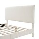 preview thumbnail 33 of 58, Furniture of America Gail Modern White Boucle Adjustable Queen-Size Platform Bed