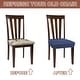 preview thumbnail 4 of 12, Chair Seat Covers, Chair Cushion Slipcovers, Waterproof Seat Protector for Dining Room, Kitchen - 4Pcs