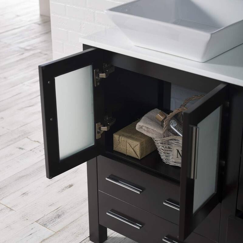 Blossom Sydney 48" Double Bathroom Vanity with Ceramic Sink & Mirrors