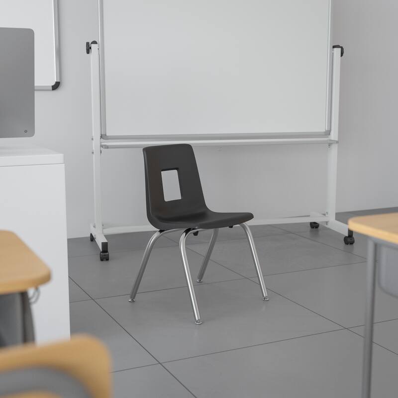 Advantage Student Stack School Chair - 14-inch - Black
