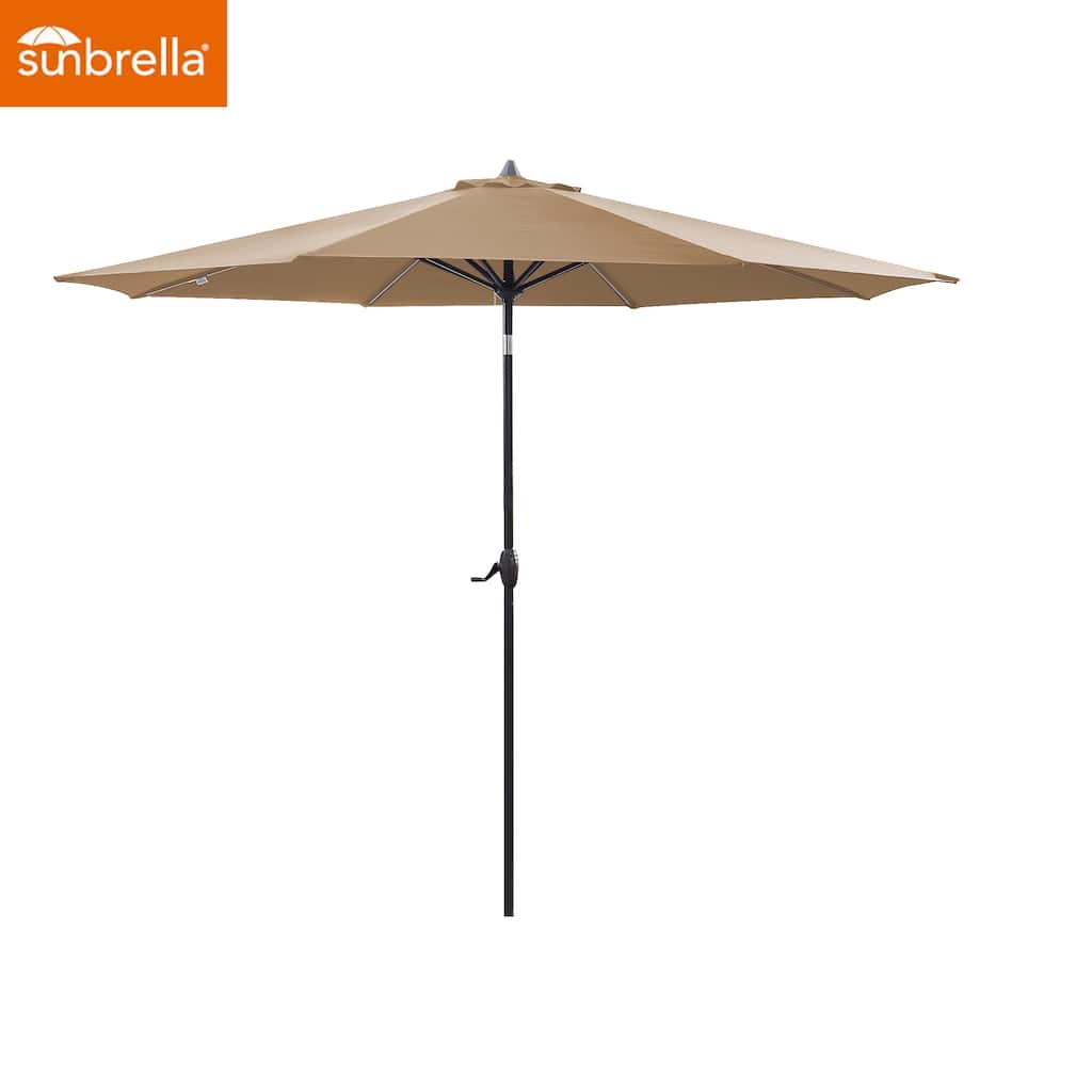 11Ft Market Umbrella with Sunbrella Fabric Outdoor Umbrella