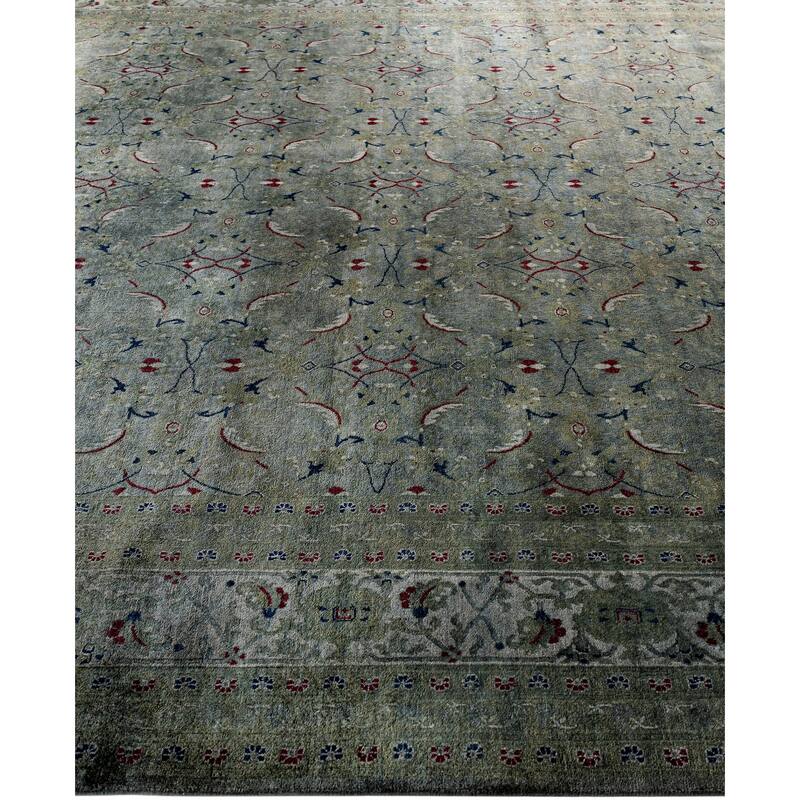 Overdyed One-of-a-Kind Hand-Knotted Area Rug - Gray - 8' 3" x 10' 1"
