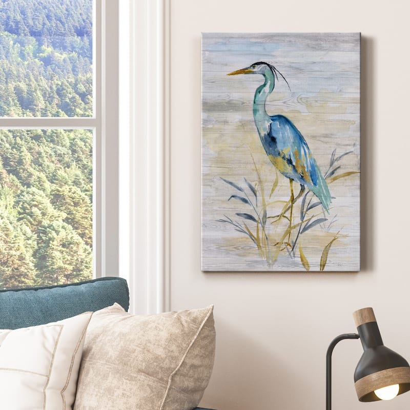 Blue Heron II Premium Gallery Wrapped Canvas - Ready to Hang