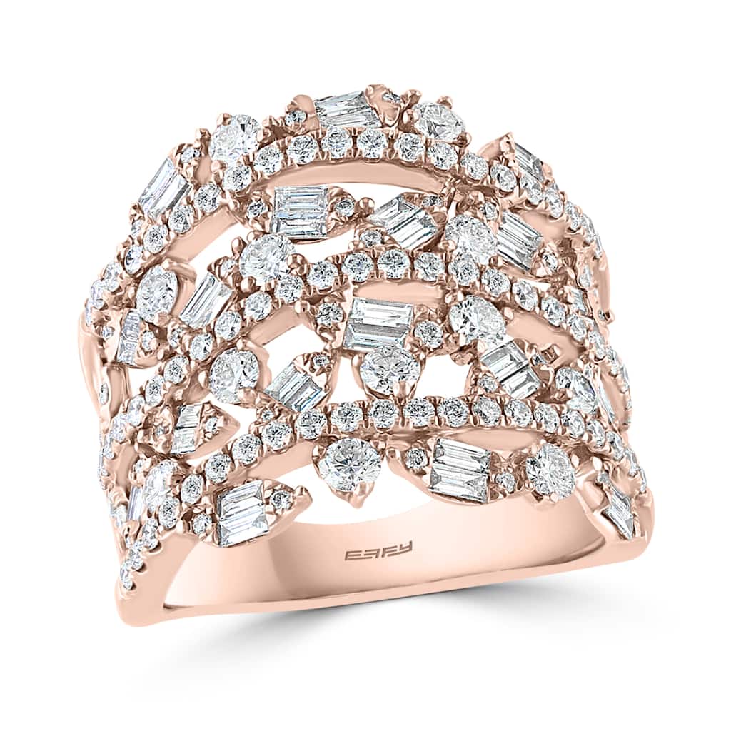 Effy Women's 14K Rose Gold Diamond Ring