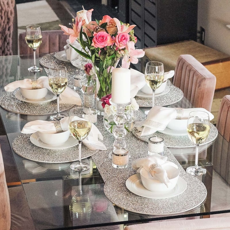 Sparkles Home Luminous Rhinestone Ultra Placemat
