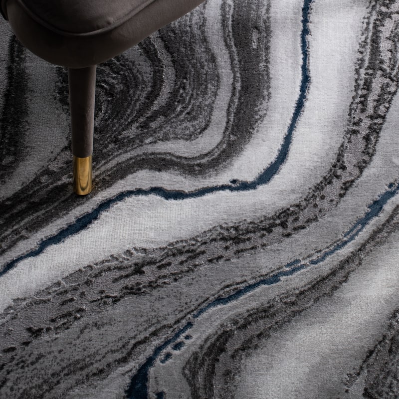 SAFAVIEH Craft Elvyra Modern Abstract Marble Pattern Rug