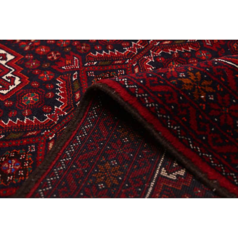 ECARPETGALLERY Hand-knotted Teimani Red Wool Rug - 2'10 x 5'4