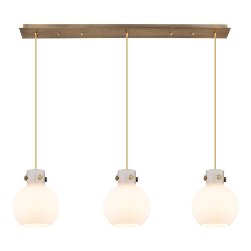 Innovations Lighting Newton Sphere - 3 Light 8" Cord Hung Linear Pendant