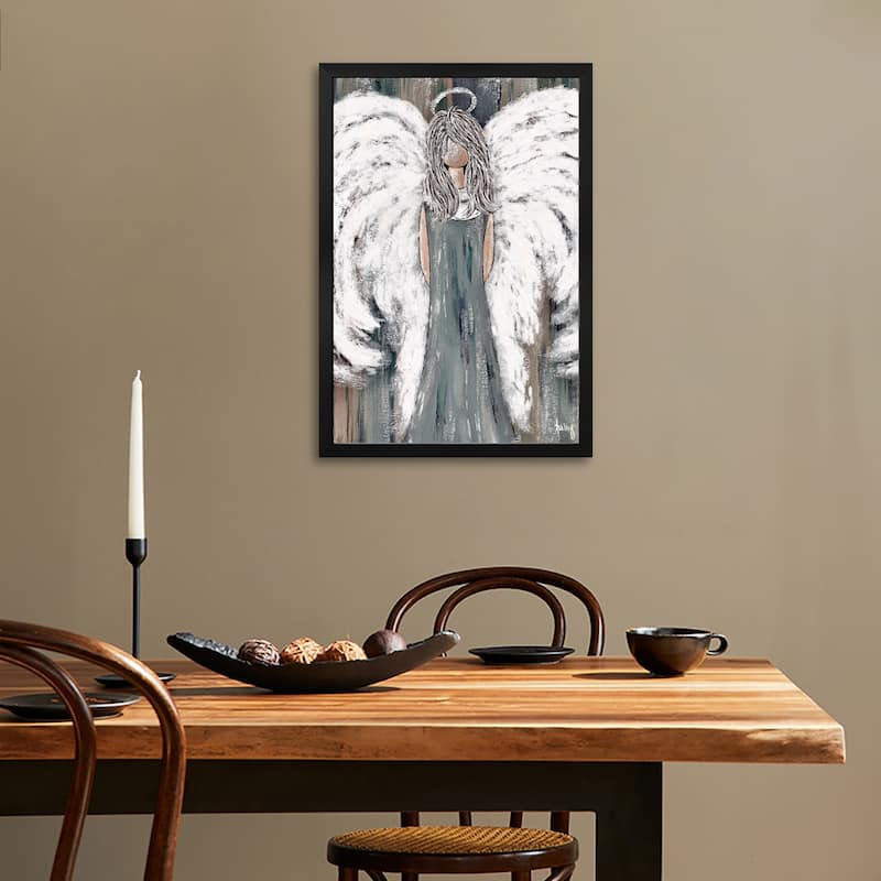 Farmhouse Guardian Angel II Premium Framed Poster by Ashley Bradley