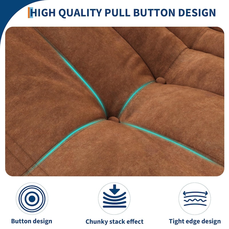 Bean Bag Chairs for Adults, Memory Foam Couch Single Sofa Chair
