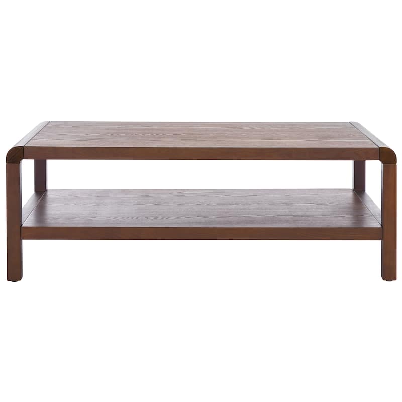 SAFAVIEH Home Omara 1 Shelf Coffee Table - 45"W x 24"D x 16"H