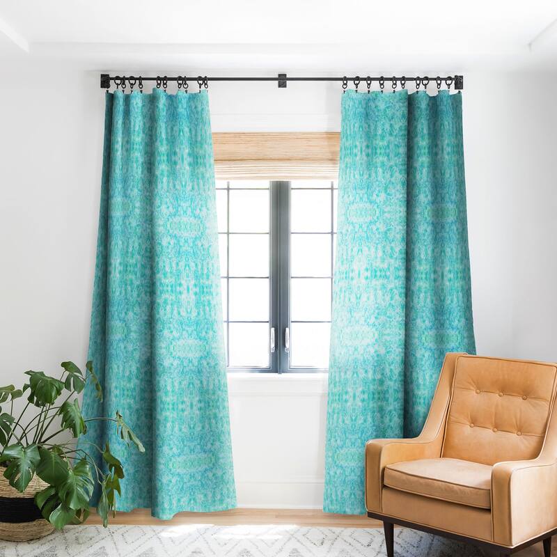 Blackout Sparkling Sea Made-to-Order Curtain Panel (One Panel) - 84 Inches x 50 Inches