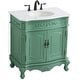 preview thumbnail 3 of 9, Elegant Lighting VF10132-VW Danville 32" Free Standing Single Basin