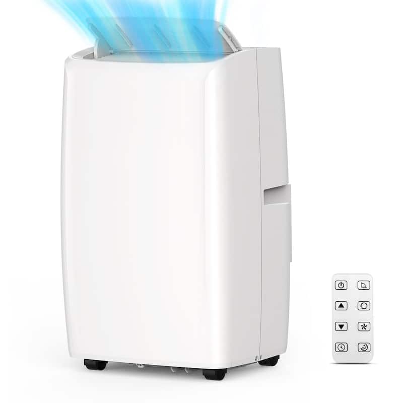 14000Btu Portable Air Conditioner, Cools Rooms up to 750 sq. ft - White