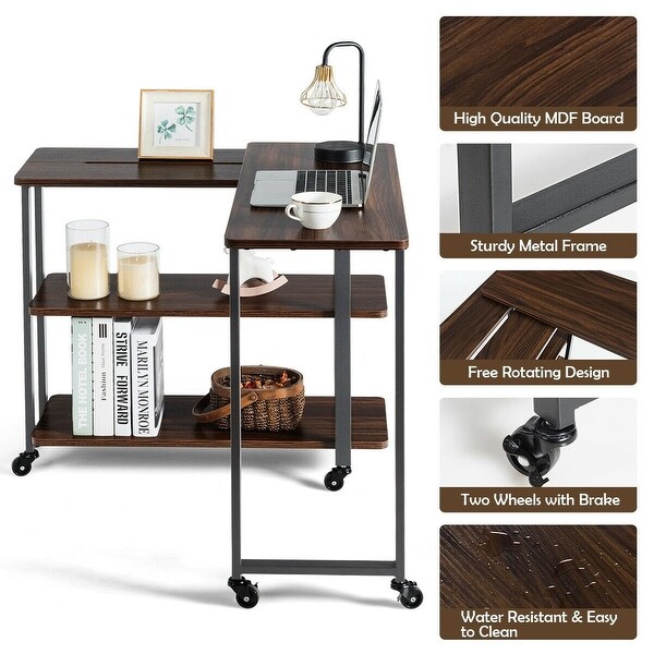 Amazon.com: Hammacher Schlemmer Rotating End Table - Black