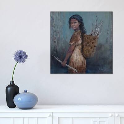 iCanvas "The Kindling Collector" by Jan Perley Canvas Print