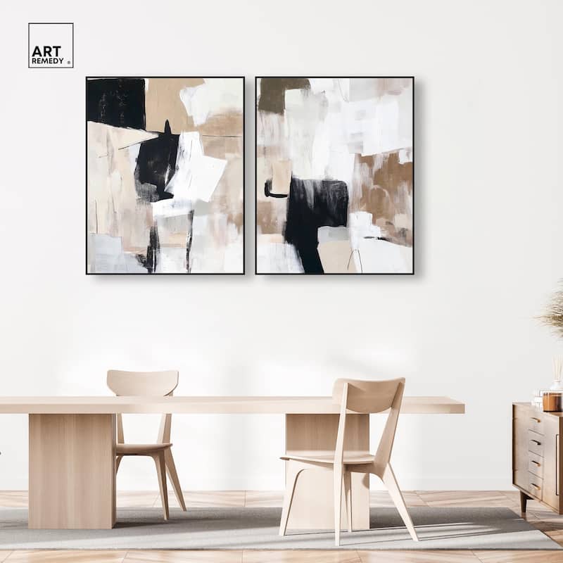 Endless Contrast Canvas Set of 2 by Art Remedy