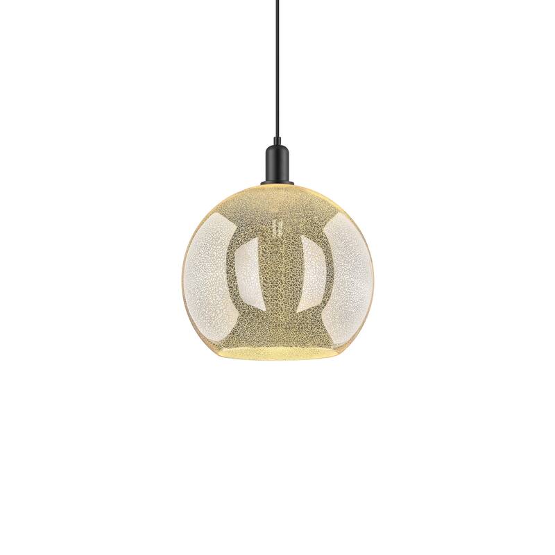 Innovations Lighting 716-1P-18-14 Athens Pendant Athens 14" Wide - Matte Black / Mercury
