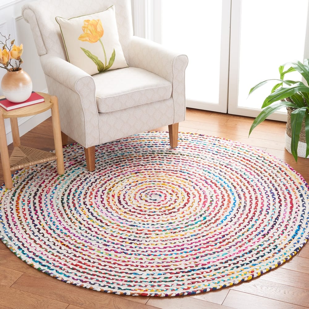 SAFAVIEH Handmade Braided Yelva Boho Cotton Rug