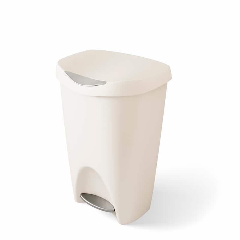 Umbra BRIM Step Trash Can - SAND