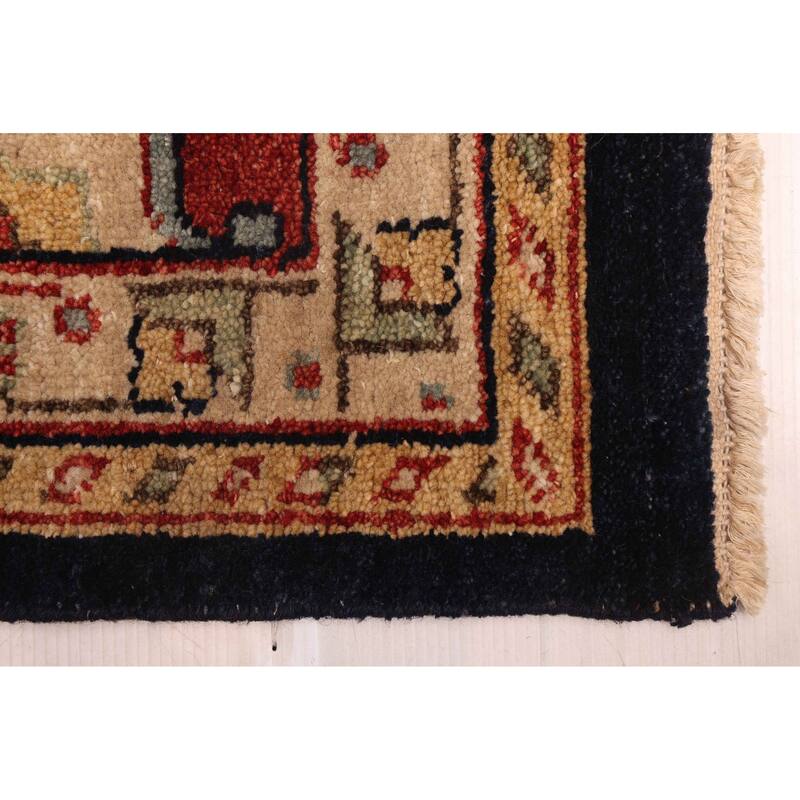 ECARPETGALLERY Hand-knotted Peshawar Oushak Dark Navy Wool Rug - 10'2 x 14'4