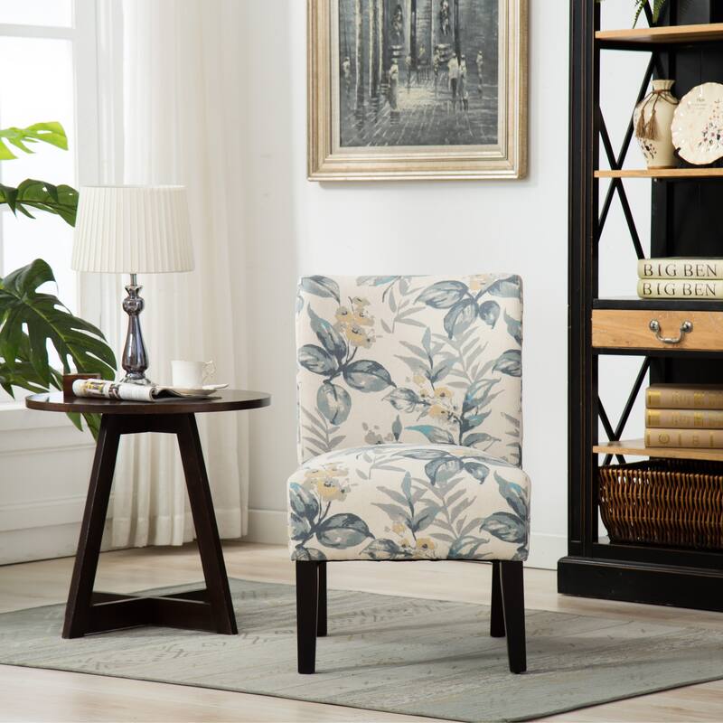 Stylish Side Chair Reading Chair Armless Chair Club Chair - Multicolor