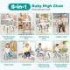 preview thumbnail 11 of 58, Costway 8-in-1 Baby High Chair Convertible Dining Booster Seat with