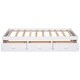 preview thumbnail 5 of 13, Concise Platform Storage Bed Frame with 3 Drawers for Twin Mattress, White