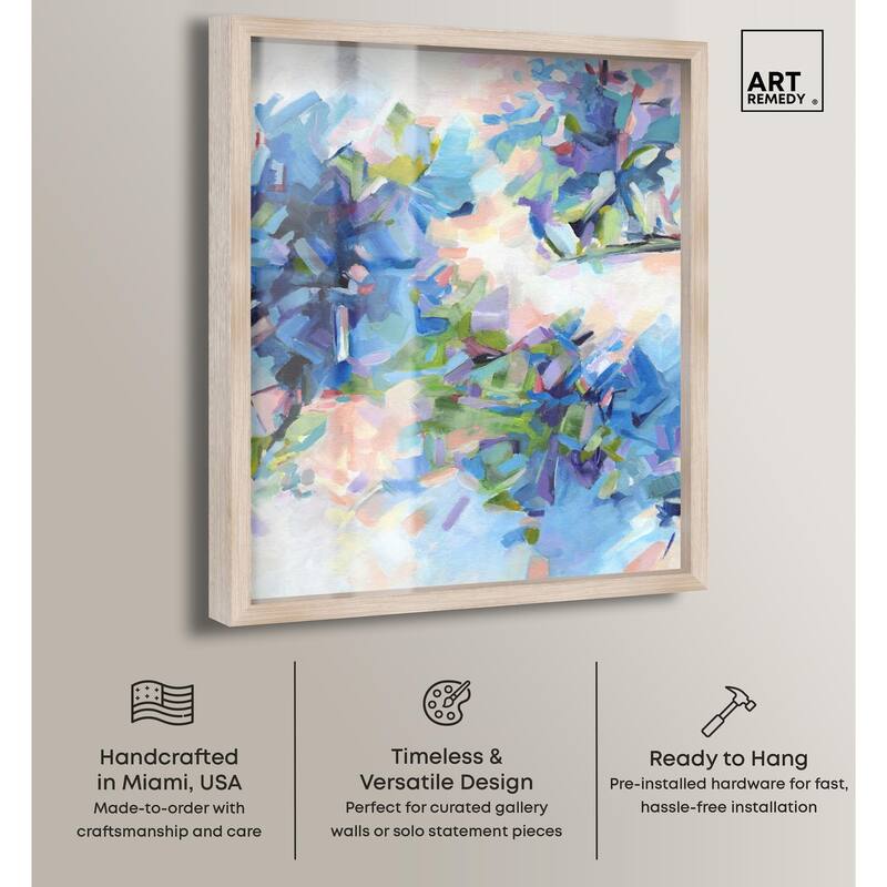 Blue Botanicals Shadowbox by Art Remedy