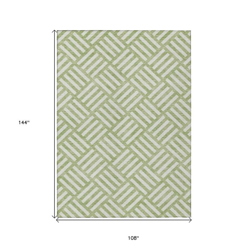 HomeRoots Geometric Transitional Rectangle Outdoor Rug