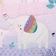 preview thumbnail 7 of 8, Bedtime Originals Elephant Dreams 3-Piece Pink Nursery Baby Crib Bedding Set