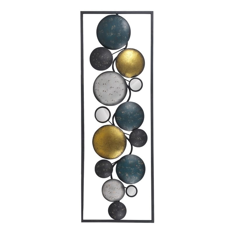 ADECO Abstract Pattern Rectangle Frame Accents Wall Decor Set of 2 - Medium