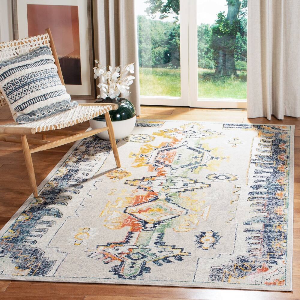 SAFAVIEH Crystal Zahariea Boho Distressed Rug