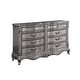 preview thumbnail 1 of 4, Catherine Antique Platinum 8-Drawer Dresser