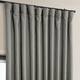 Exclusive Fabrics Faux Linen Extra Wide Room Darkening Curtain Panel