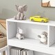preview thumbnail 4 of 7, Twin Floor Bed with Built-in Bookcase and Guardrails , Space-Saving Design with Full-Length Shelves