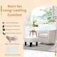 preview thumbnail 7 of 25, Costway Swivel Barrel Chair with Ottoman Footrest Curved Backrest & - See Details