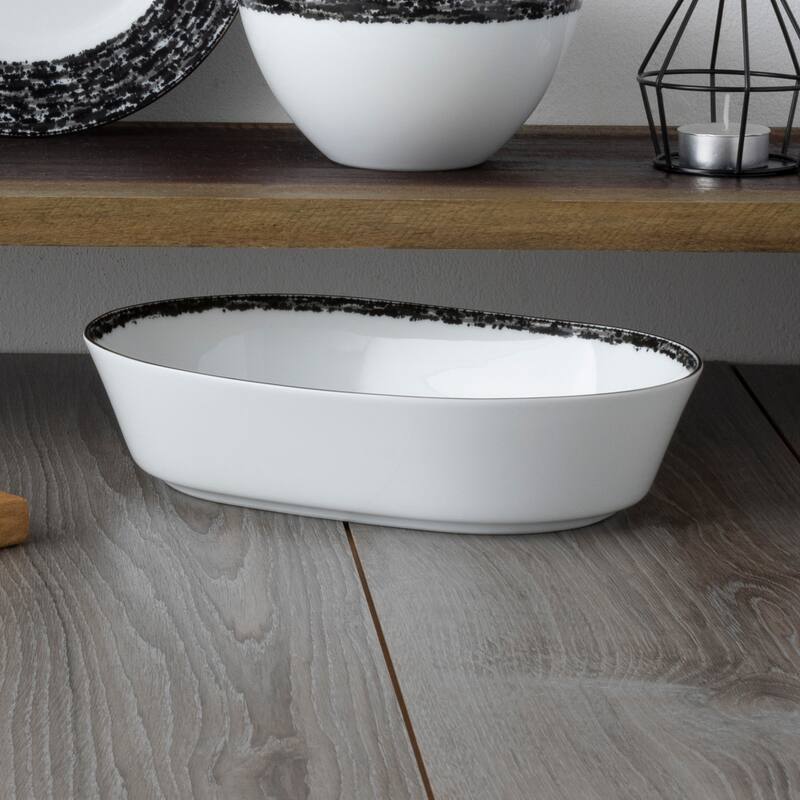 Noritake Rill Oval Vegetable Bowl, 9-3/4", 46 oz