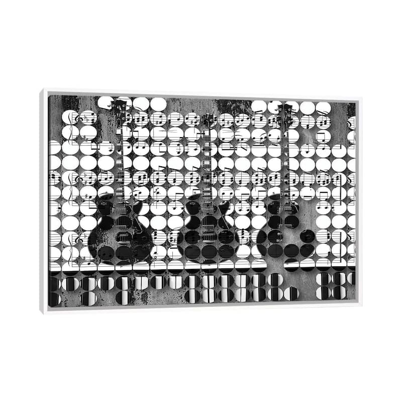 iCanvas "Electric Guitars" by Irena Orlov Framed - White - 18x26