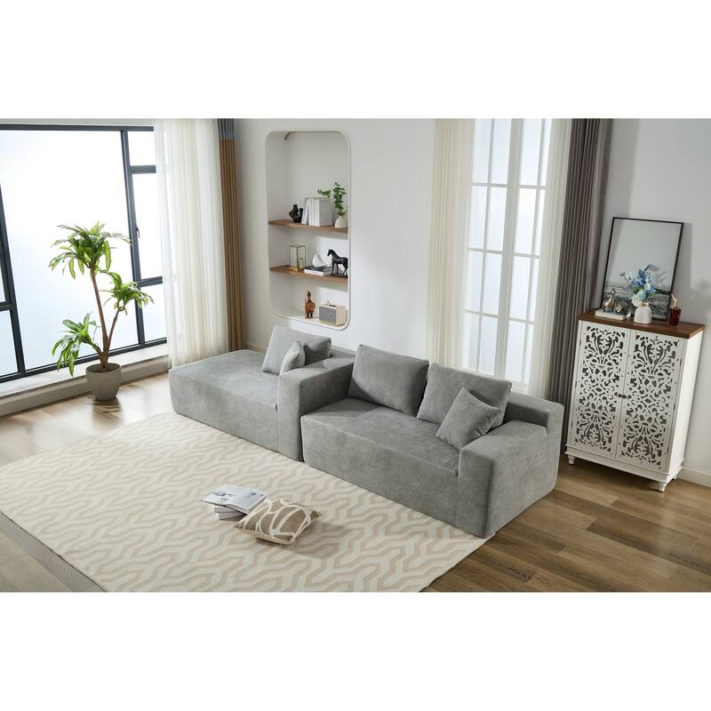 Homey Relaxation Sectional Sofa With Storage Space For Living Room