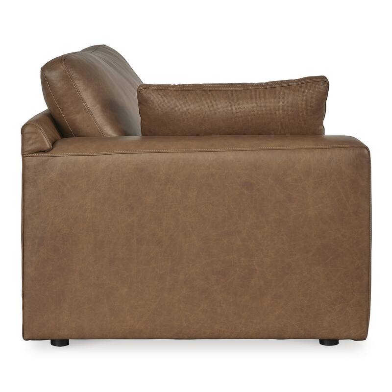Signature Design by Ashley Emilia Brown Sofa and Loveseat - 140" W x 41" D x 36" H