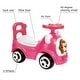preview thumbnail 3 of 4, Timate: Push & Ride Racer - Pink & Monkey - Foot-To-Floor Car Ride-On, Ages 1-2