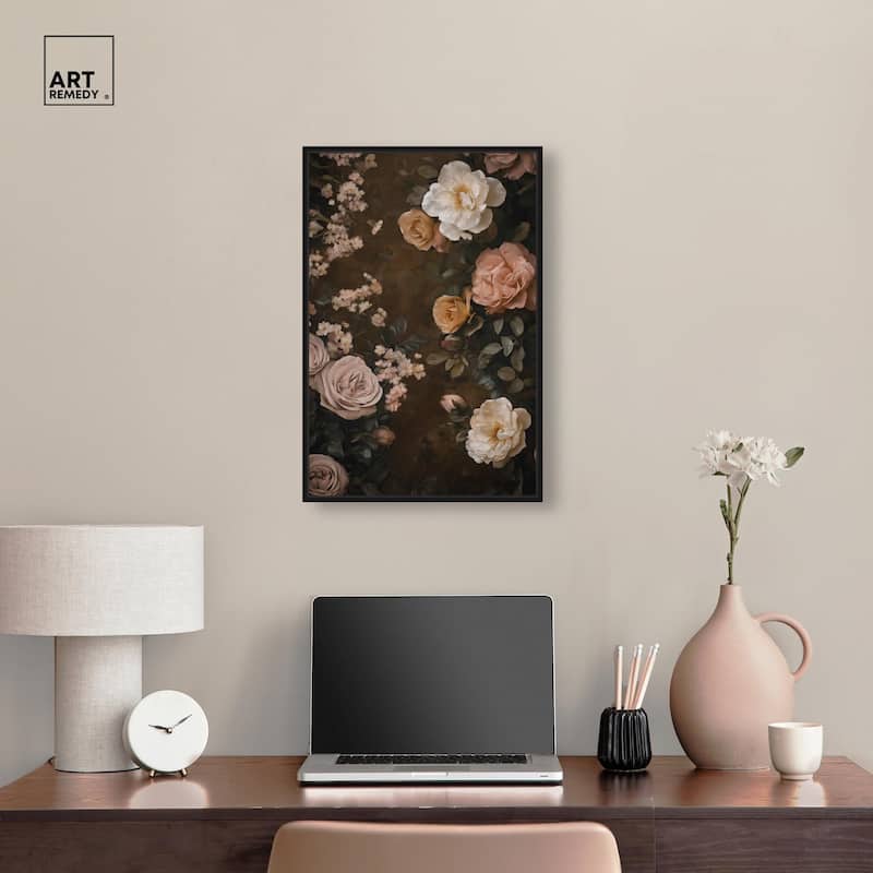 Faded Florals Fable II Canvas by Art Remedy
