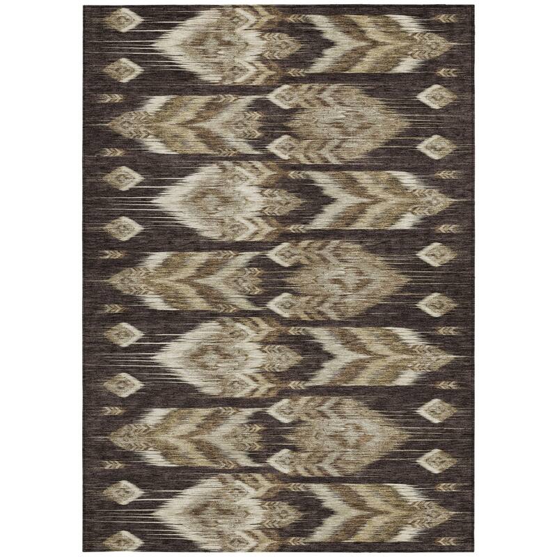 HomeRoots Southwestern Transitional Rectangle Outdoor Rug